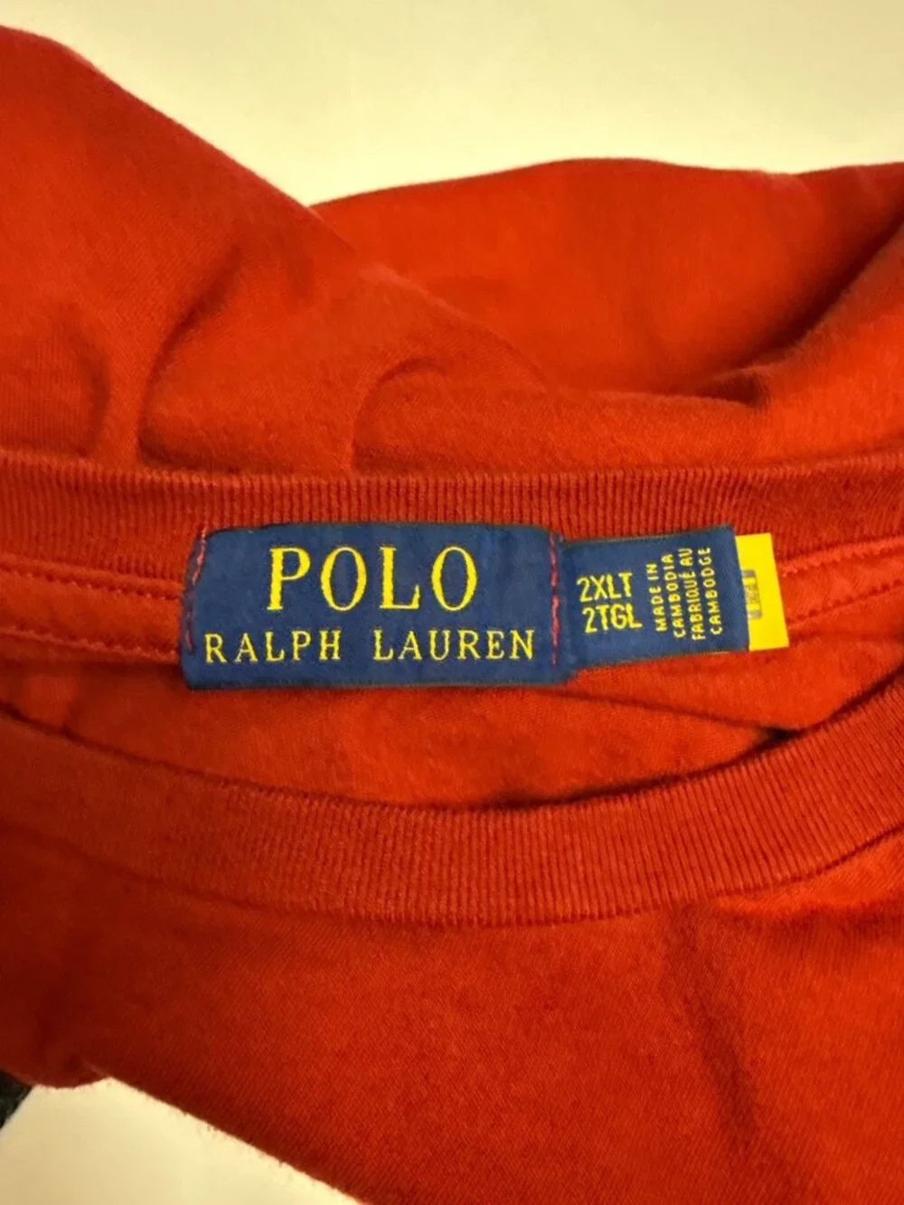 Polo Ralph Lauren Polo Bear T Shirt Red Graphic Short Sleeve 2XLT Big Tall